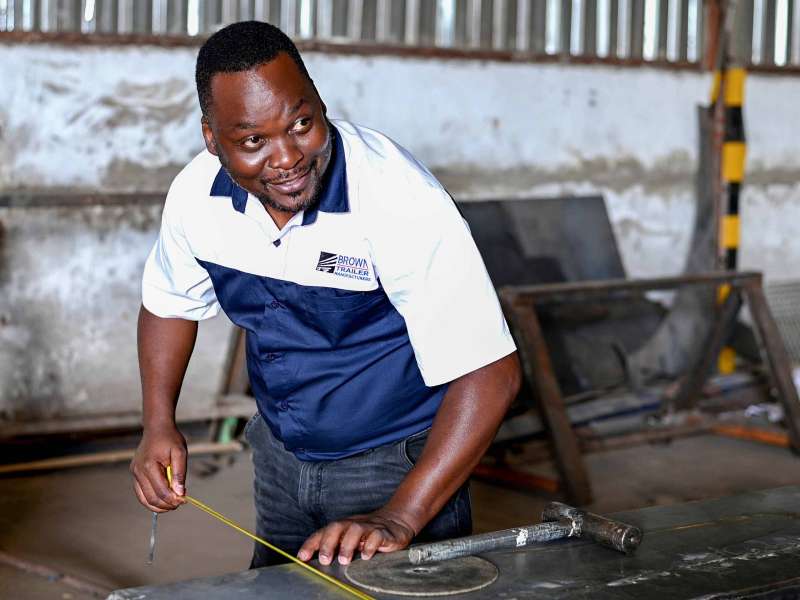 MD Visits Brown Trailers Workshop